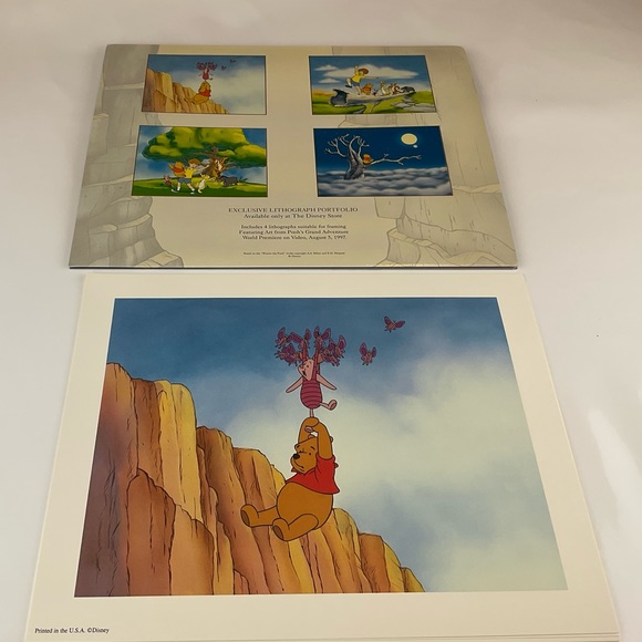 Disney 1997 Pooh’s Grand Adventure Exclusive Lithograph Portfolio - Picture 9 of 10